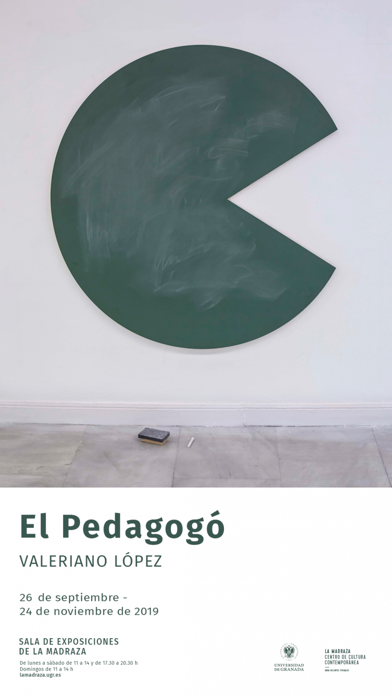 Cartel de la exposición "El Pedagogó"