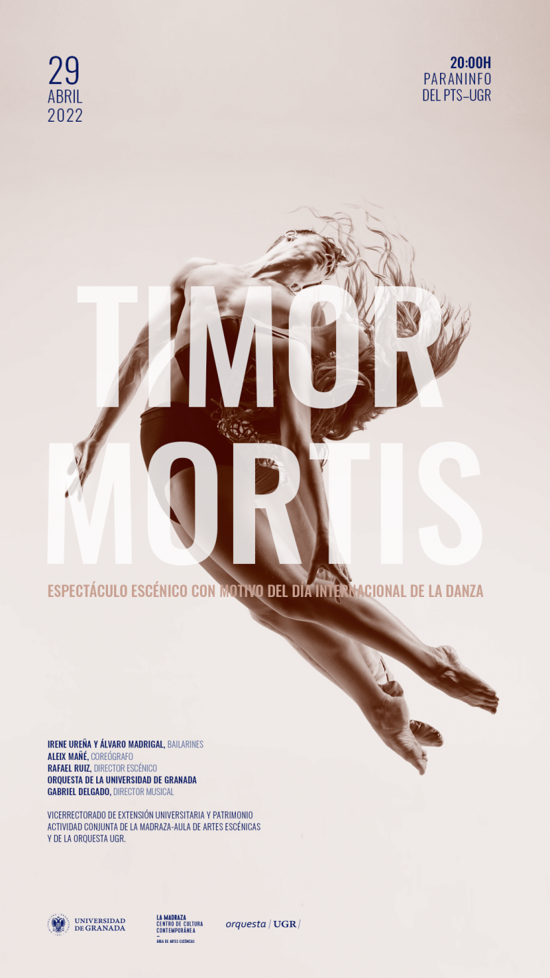 Timor mortis Imagen de una persona llevando a cabo una coreografía de danza flotando en el aire