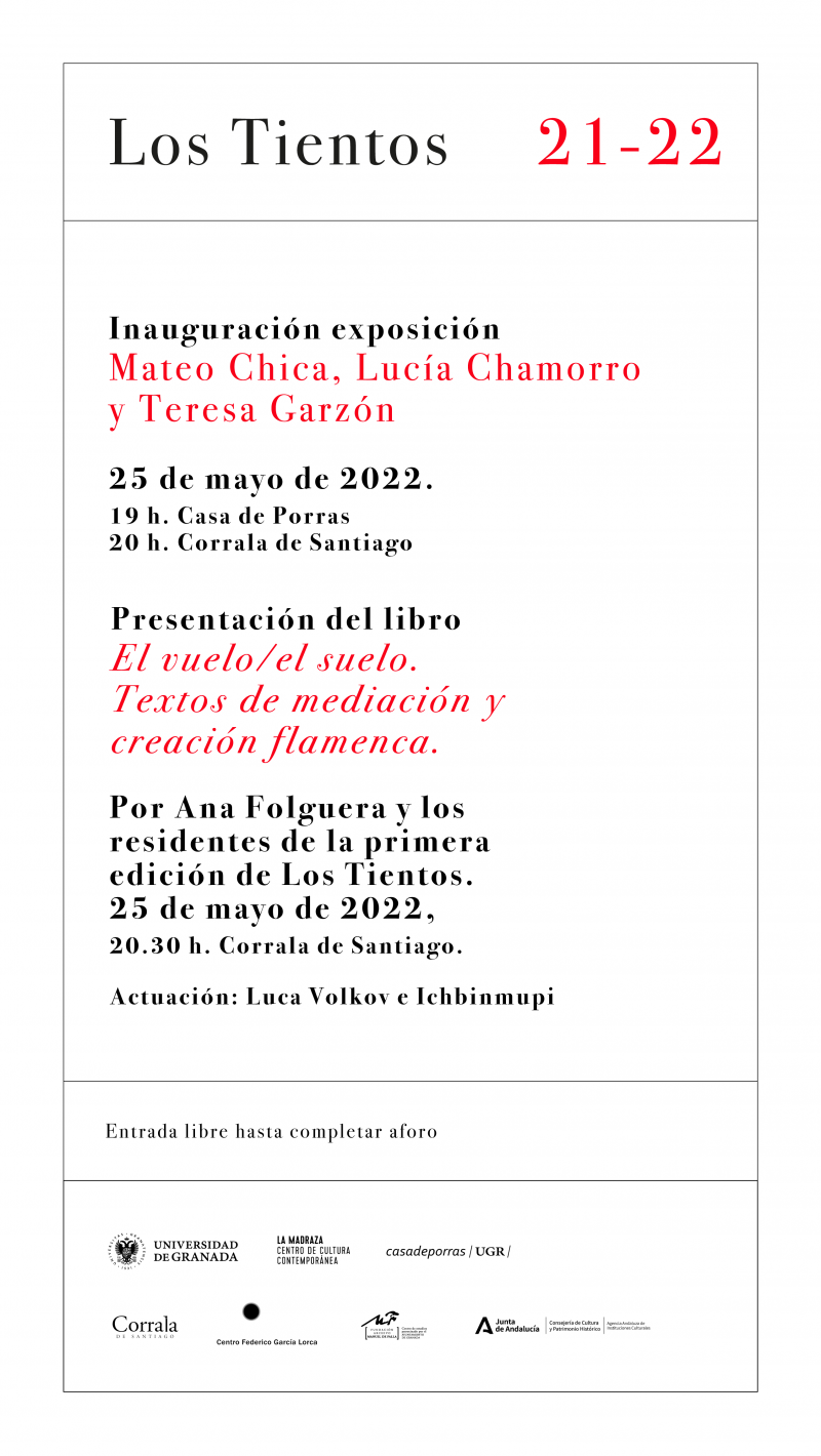 Presentación de resultado Los Tientos 21-22 Cartel anunciador de la actividad en el que aparece la información de la misma