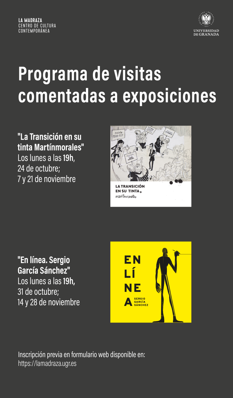 Cartel de la actividad en el que figura el programa de las diferentes visitas