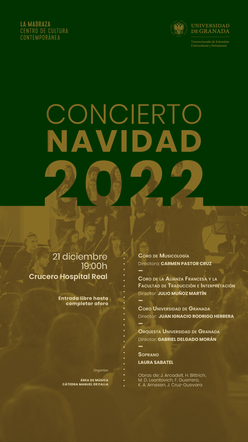 Concierto Navidad 2022 Cartel del concierto