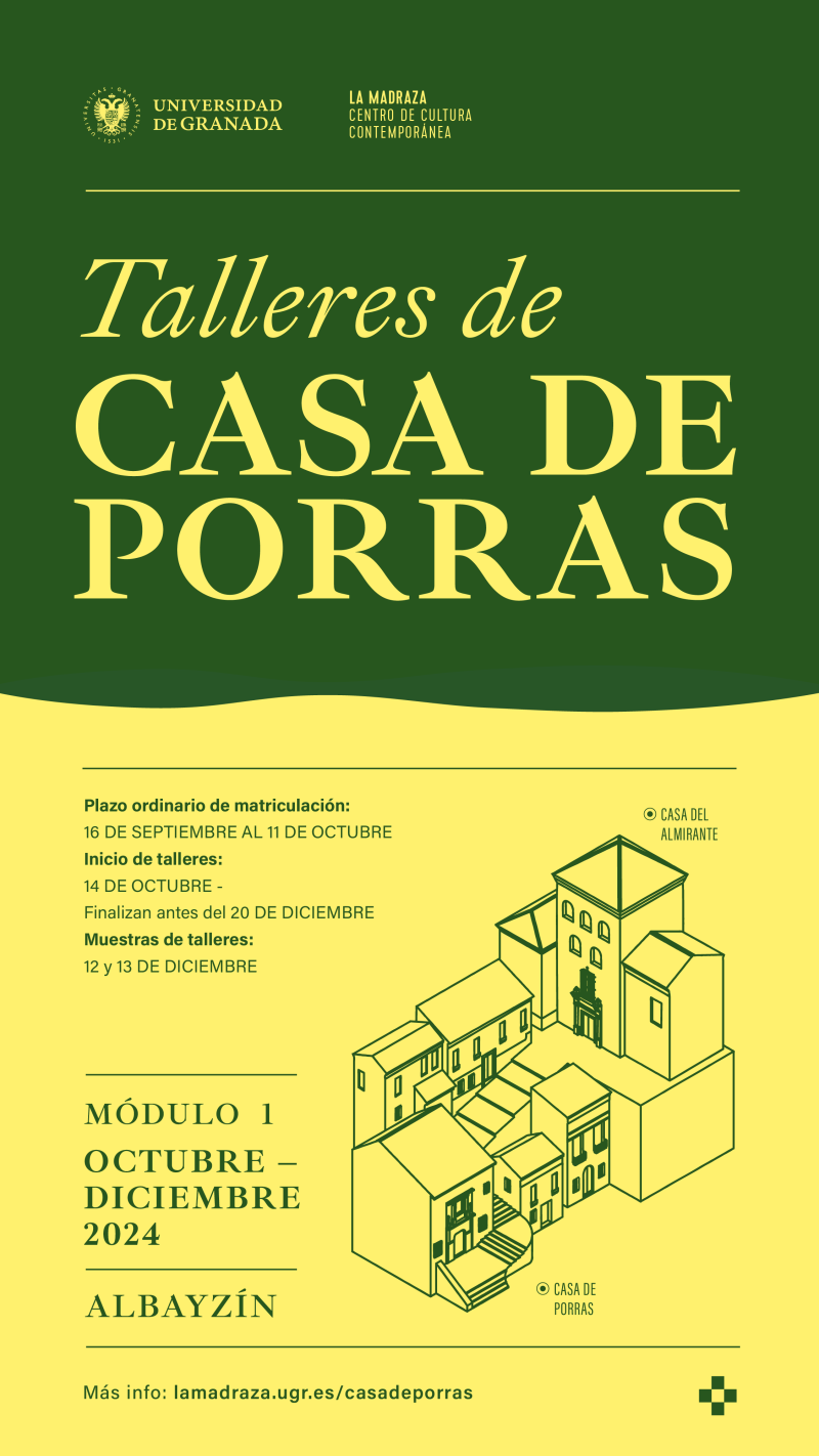 Talleres Casa de Porras modulo I curso 24-25 Cartel del programa