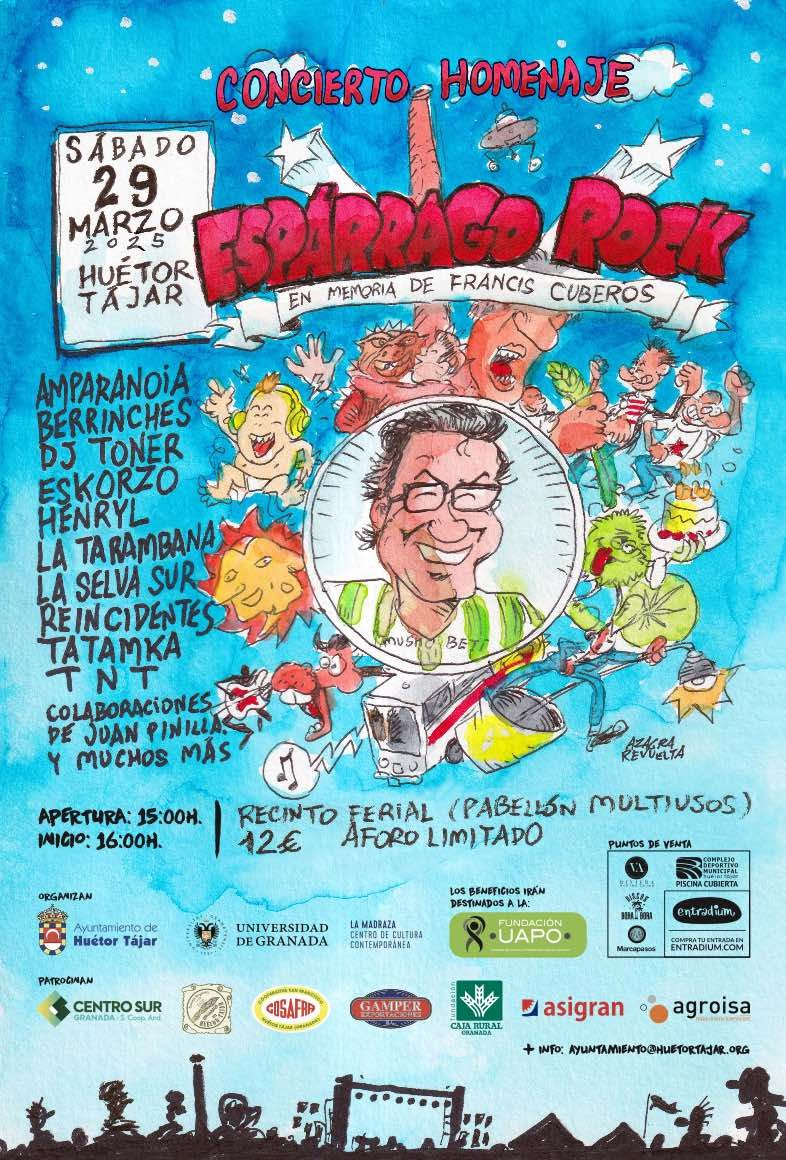 Espárrago Rock UGR Cartel del concierto