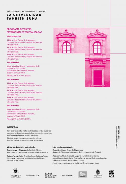 Año europeo del Patrimonio Cultural Cartel con una fachada