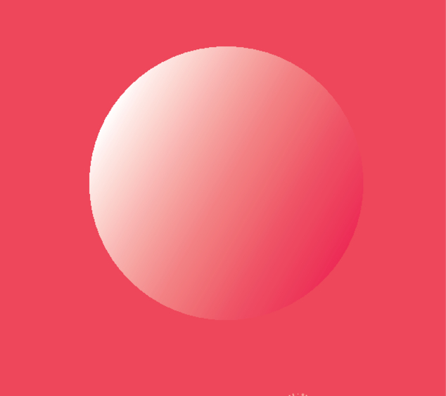 esfera roja degradada