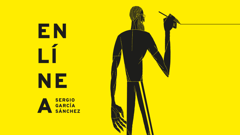 En línea Ilustración de la figura del dibujante Sergio García