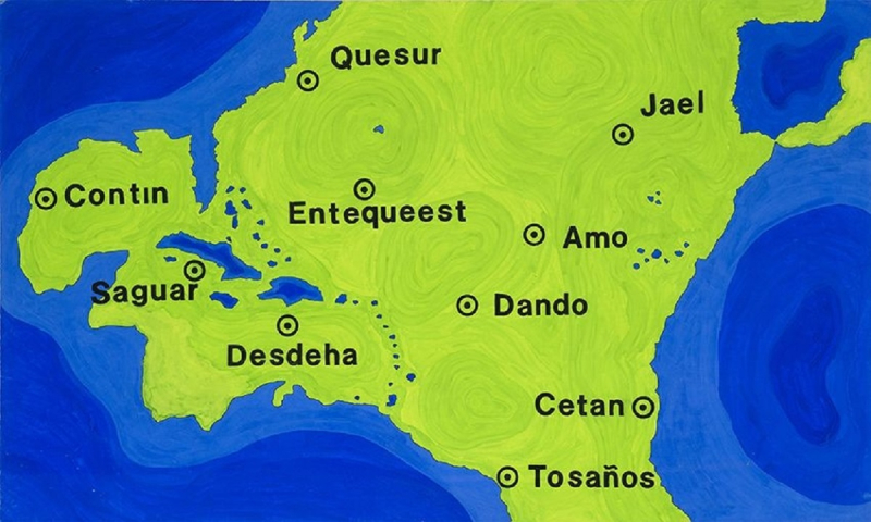 Mapa del océano Atlántico